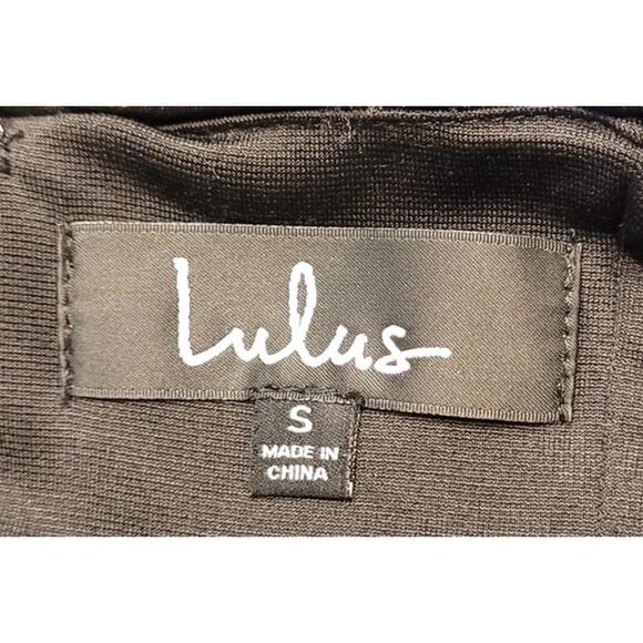 NWT Lulus Sequin Halter Mini Dress S Black Open Back Holiday Glam NYE Party - Picture 9 of 13